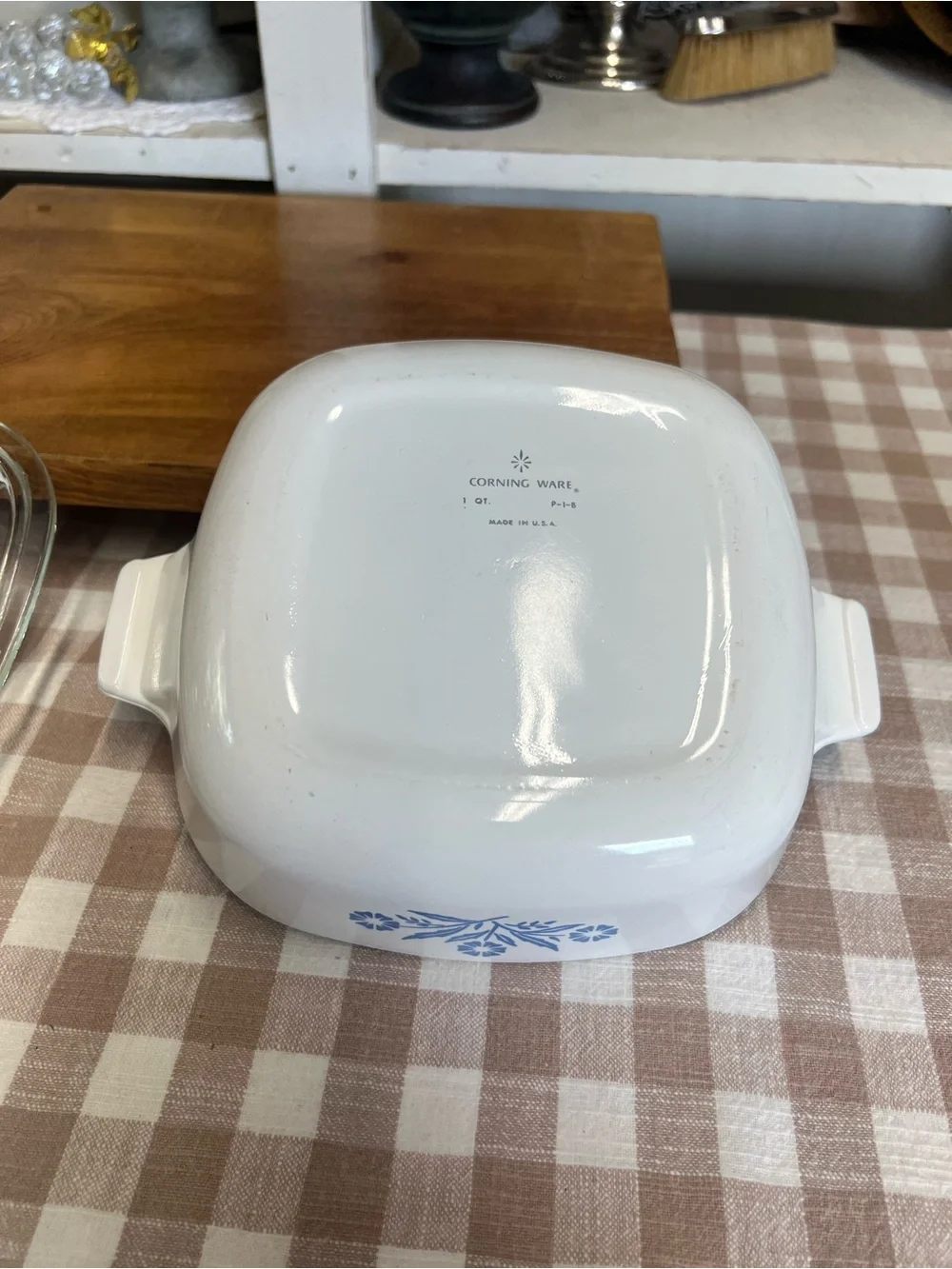 Vintage Corning ware cornflower blue 1 quart lidded casserole dish cookware
